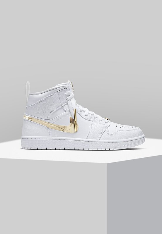 white and gold aj1