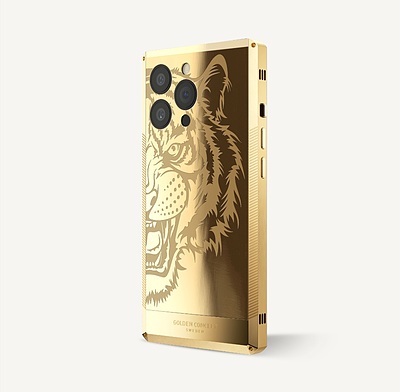 قاب آیفون Iphone case / LIMITED Tiger - Gold 