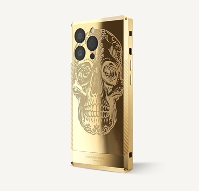 قاب آیفون Iphone case / LIMITED Skeleton - Gold