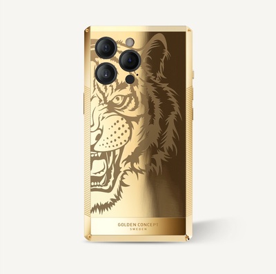 قاب آیفون Iphone case / LIMITED Tiger - Gold 